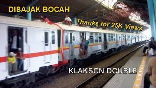 Klakson Kabin Tengah DIMAININ BOCAH | KRL Ekonomi RHEOSTATIK di Stasiun Juanda (2011)