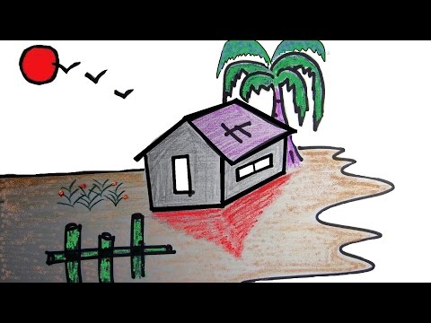How To Draw A Scenery For Kids.