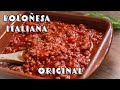 Salsa boloesa receta italiana original  como hacer salsa bolognesa para pasta espaguetis lasagna