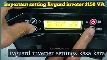 livguard inverter settings ||livguard inverter 1150 setting