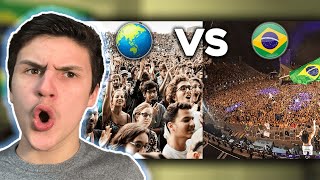 Fãs Gringos VS Fãs Brasileiros - Brazil Crowds |🇬🇧UK Reaction