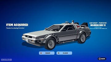 How To Get & Unlocked Back to the Future DeLorean DMC-12 Car NOW FREE In Fortnite (Rocket League Ca)