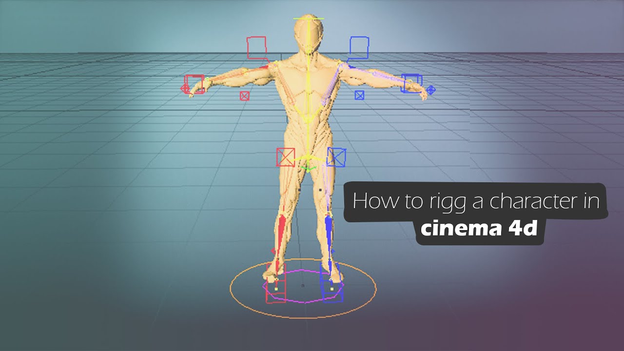 How to rig a character in cinema 4d - YouTube