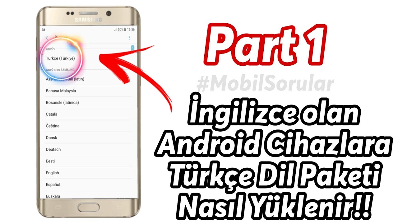 Samsung Telefonlara Türkçe dil paketi yükleme Rootsuz Programsız - YouTube