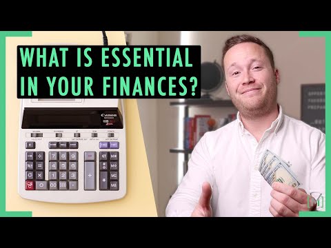 What is essential in your finances?
