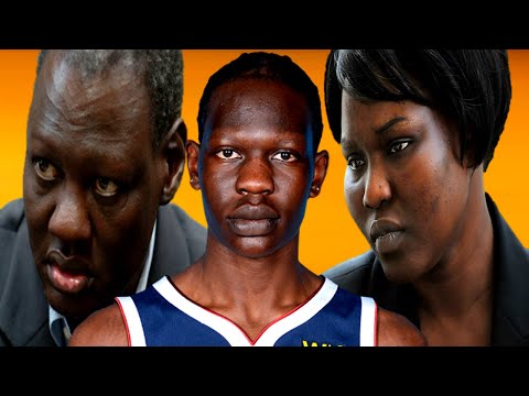 NBA Giant Manute Bol NEVER SEEN Two Wives & 10 Children ~Bol Bol Family