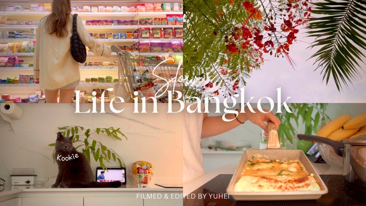 Slow Living in Bangkok 🌿 Cooking Korean Home Meals, Grocery Shopping & Favorite Southern Thai Food