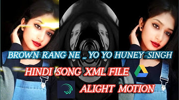 BROWN RANG 🤟XML FILE NEW😏 TRENDING 😎 XML FILE NEW 🖤 ALIGHT MOTION XML FILE II @Ranacreation258