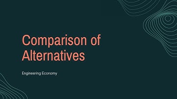 Comparison of Alternatives
