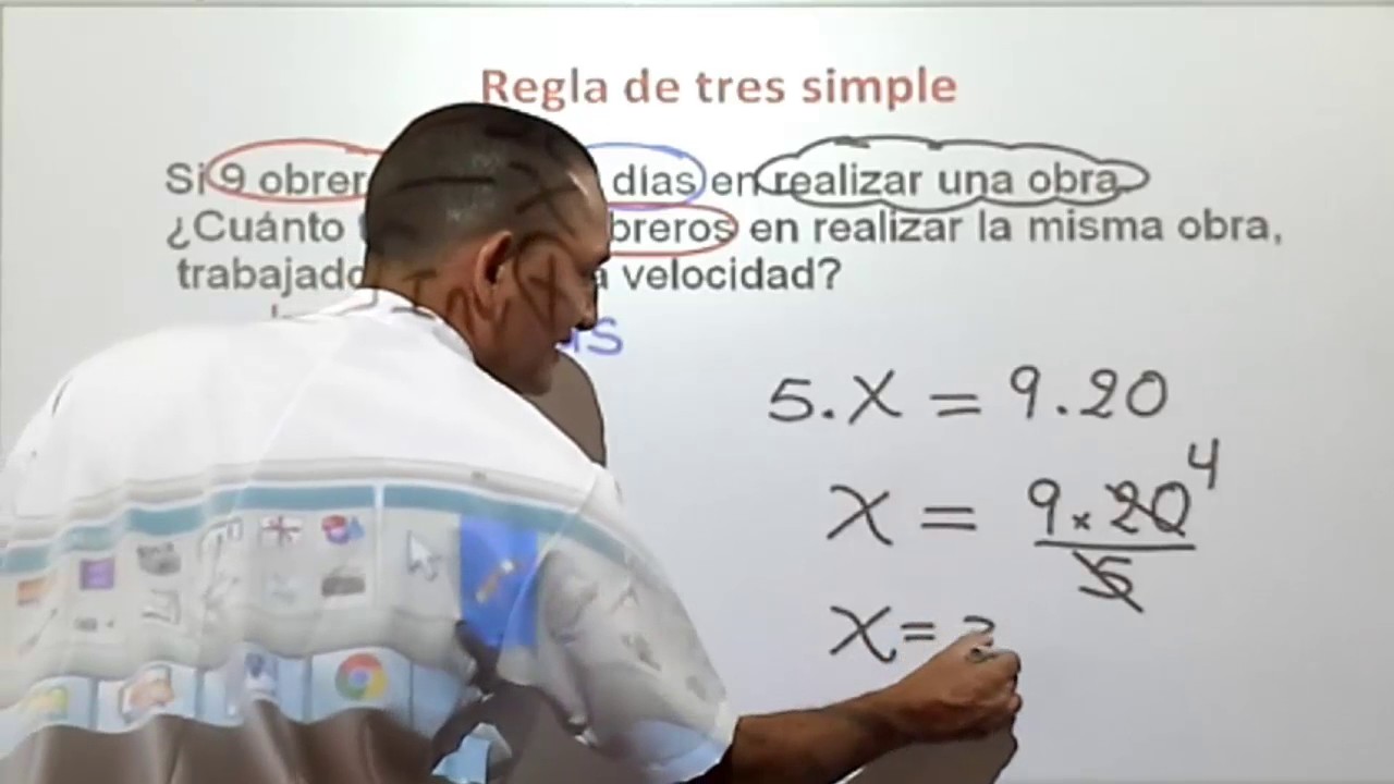 Regla de tres simple YouTube