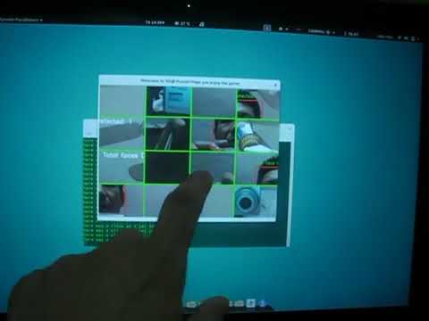 VIrtual Vision | Live cam face puzzle OpenCV game Linux