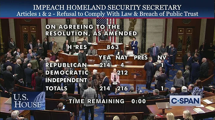 U.S. House: Debate & Vote on Secretary Mayorkas Impeachment Resolution - DayDayNews