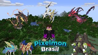 COMPLETEI MEU TIME DE LENDÁRIOS  Pixelmon Brasil