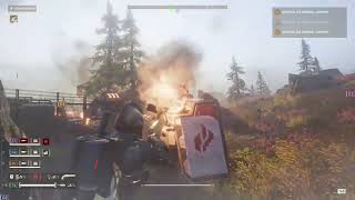 HELLDIVERS 2 Taking Out A Hulk With An Unloaded Breaching Hammer