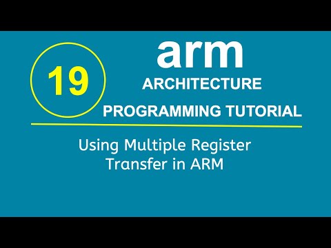 ARM Programming Tutorial 19- Using Multiple Register Transfer in ARM