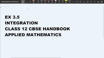 Integration CBSE Handbook Ex 3.5
