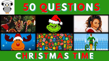 Christmas Quiz | 50 Questions | Holiday Festive Trivia | Xmas Pub Quiz