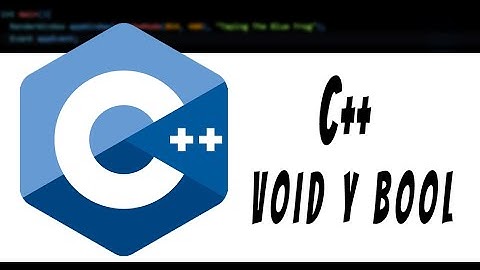 5-Curso C++ (98-11-14-17) - Variables Bool, Tipo Void