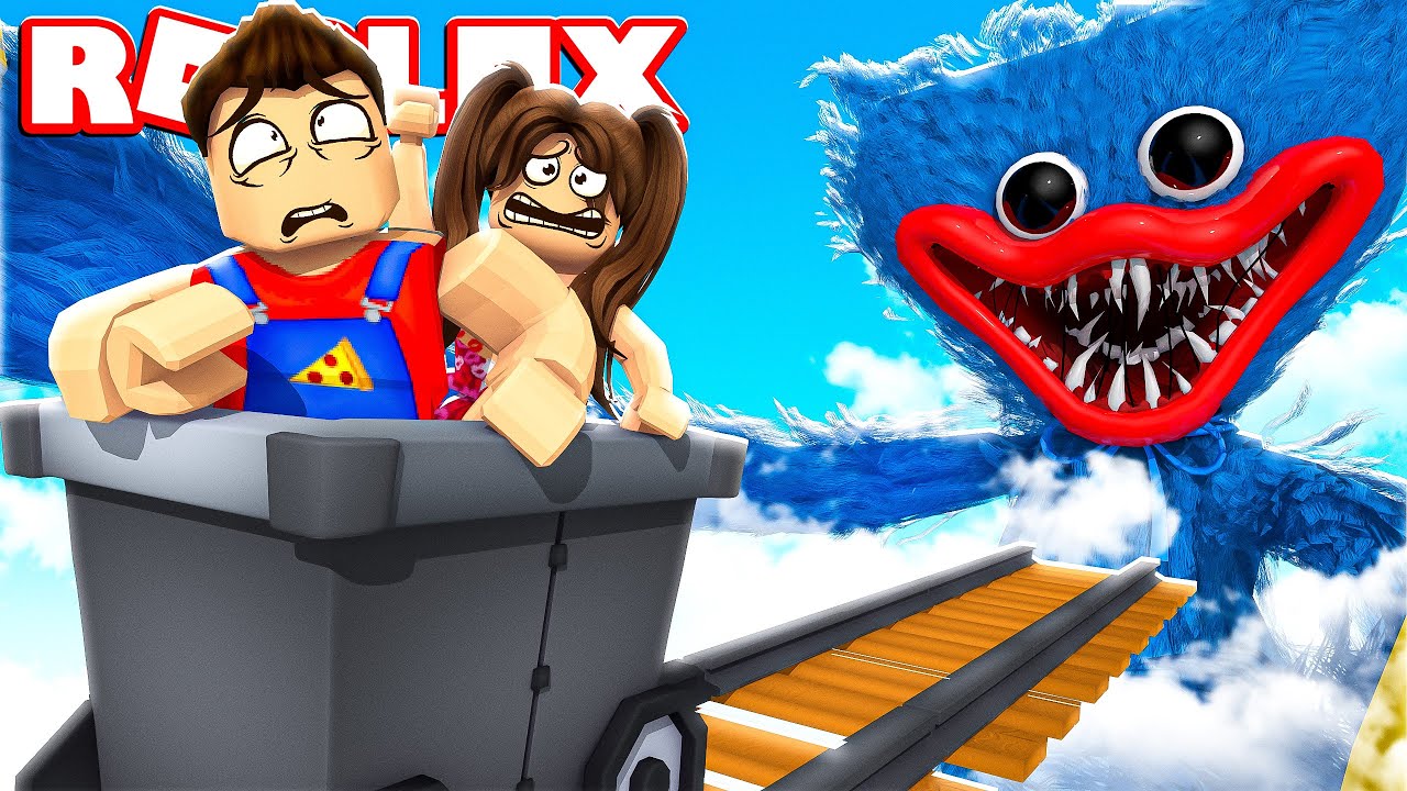 NON SALIRE SUL CARRELLO DI HUGGY WUGGY SU ROBLOX!!