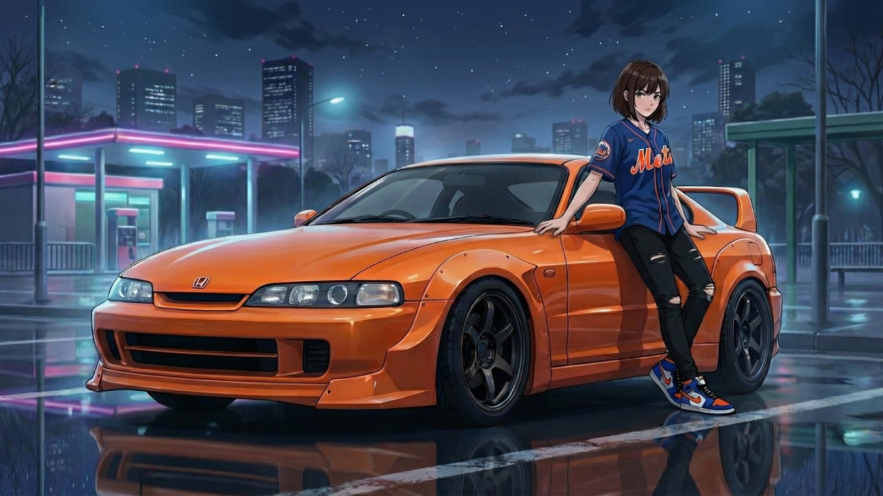 Initial D Anime - We Only Meet at Red Lights | Japan Midnight Run | City Pop x Eurobeat AMV | 赤信号