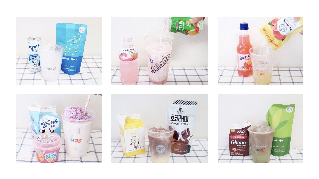 [효니월드] 진심 초간단 음료만들기 (편의점 ver.) 🍼 | DIY 6 SIMPLE drinks for SUMMER