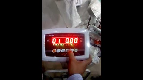 Axis Brand AX80i Weighing Indicator Calibration Setting