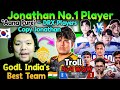 👑Jonathan Number 1 Player ~ DRX Coach🇰🇷 GodLike Best Team Of India🇮🇳 Simpp H*ker Reflex To DRX🥵