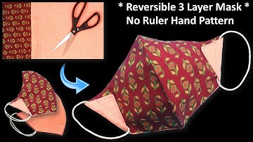 2 in 1 🔥 No Fog on Glasses | 3 Layer Face Mask Sewing Tutorial | Breathable Mask Cloth | No Ruler