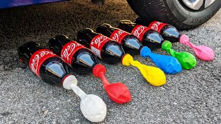 Crushing Crunchy & Soft Things by Car! - EXPERIMENT: CAR vs Coca Cola and Mentos! Satisfying video