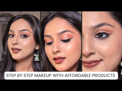 Makeup tutorial for beginners with product knowledge ✨|| learn with me✅||