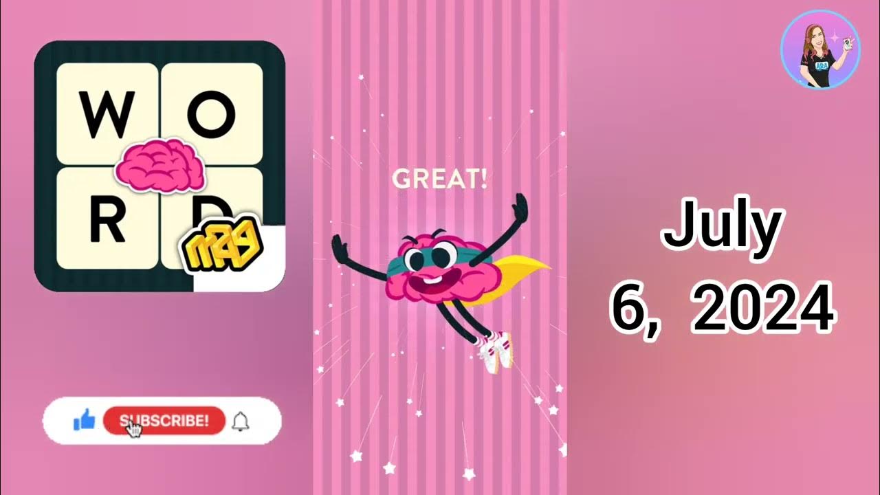 WordBrain Summer Event July 6, 2024 All Parts Answers YouTube