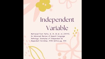 Practice Question: Independent vs Dependent Variable