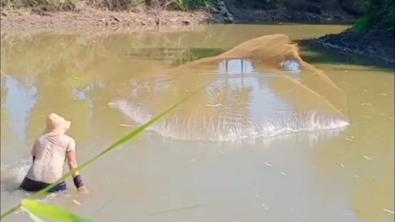 วิธีทอดแหไม่มีเพลาทอดแหแบบไหนให้ได้ตัว