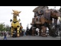 Horse dragon meets mechanical elephant, 25 08 2014