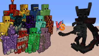 MUTANT WITHER SKELETON vs EXTRA GOLEM ARMY | Minecraft Mob Battle 1.19