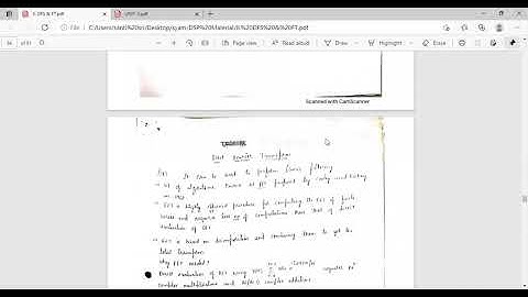 ECE 32 DSP Fast Fourier Trasform I Class 15