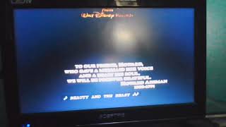 Closing To Beauty And The Beast 1992 Vhs Version Ink Label Copy