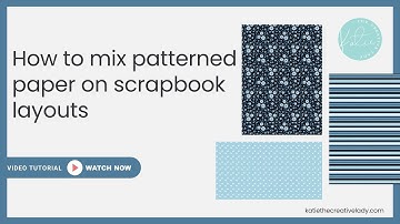 How to mix patterned papers on scrapbook layouts