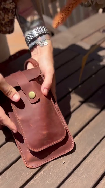 🌐 Shop now:  FashionRacing.сom  🌹🔪  Artisan Leather Phone Bag | Crossbody Pouch Women's