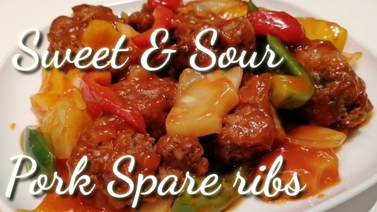 SWEET AND SOUR PORK SPARE RIBS RECIPE kusinanimunica YouTube