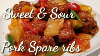 SWEET AND SOUR PORK SPARE RIBS RECIPE #kusinanimunica