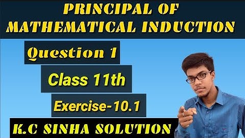 Principle of mathematical Induction class 11th|| Exercise-10.1||Question :-1
