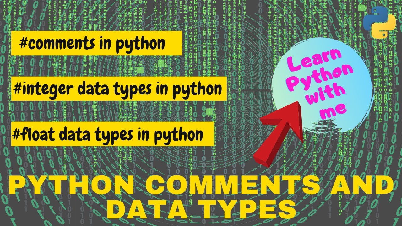 Lesson 8 - Comments and Data Types in Python - YouTube