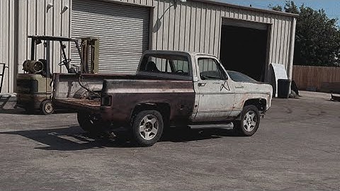 Tahoe c10 body swap ! FIRST TEST DRIVE !