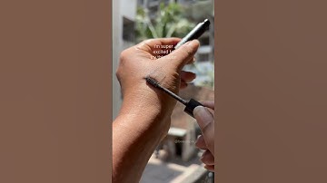 My first ever brow gel by #elf wow brow gel deep brown #swatches