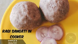 Ragi sangati in pressure cooker || రాయలసీమ రాగి సంగటి కుక్కర్లో....