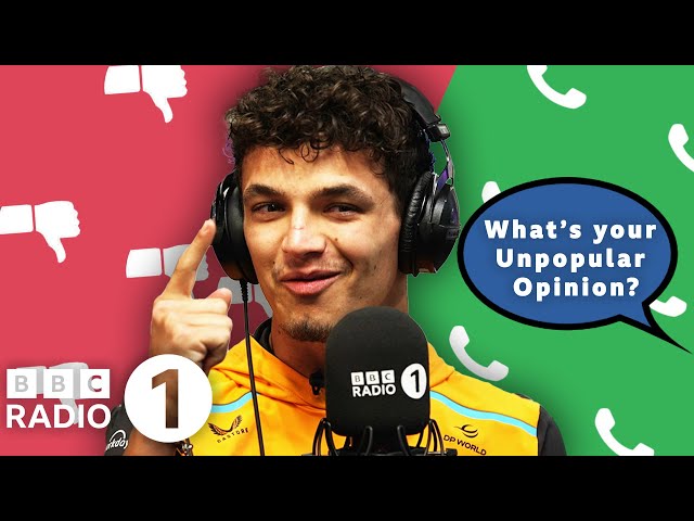 'You Know What? You're Wrong!!' Lando Norris plays Unpopular Opinion class=