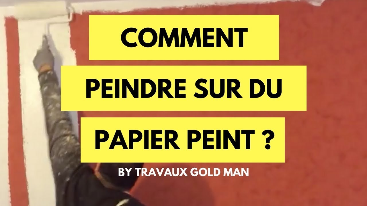 Peut-on peindre sur du papier peint ? 