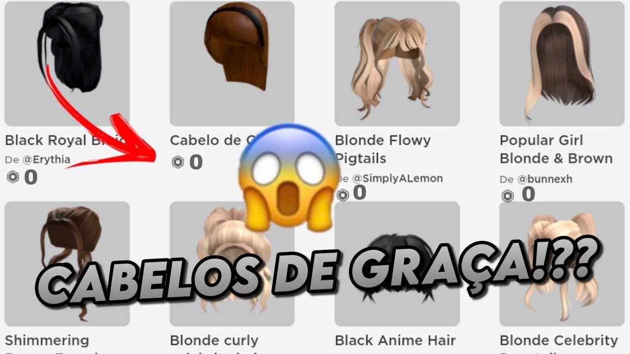 como ter cabelo de graça no Roblox super fácil sem gastar nenhum