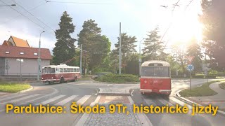 Pardubice: 2x Škoda 9Tr a další historické jízdy, muzejní noc 18.5.2024 | 8K HDR